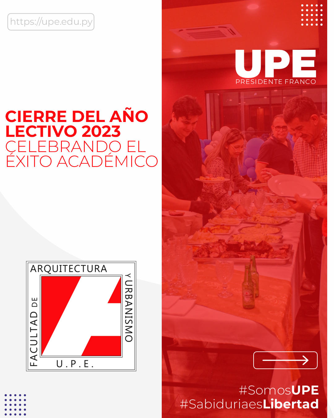Cena de Cierre del Año Lectivo en la Facultad de Arquitectura UPE
